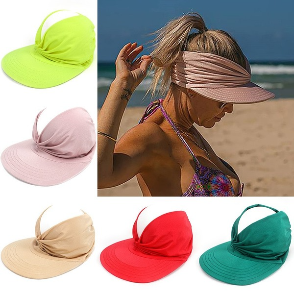 Bulk Jewelry Wholesale colored cotton sunscreen breathable elastic sunshade cap JDC-FH-GSGM002 Wholesale factory from China YIWU China