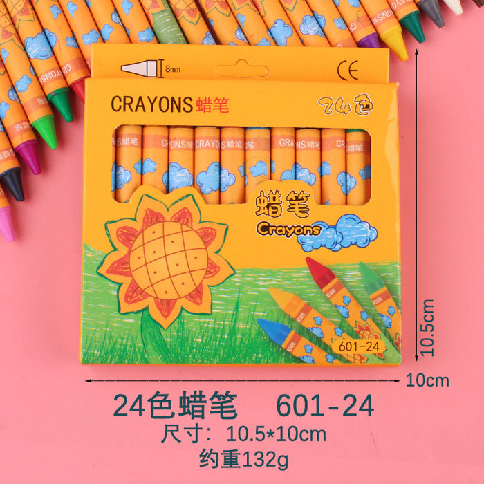 Wholesale colored cylindrical crayons JDC-BP-GSWL011 Ballpoint pen JoyasDeChina 24 color Wholesale Jewelry JoyasDeChina Joyas De China