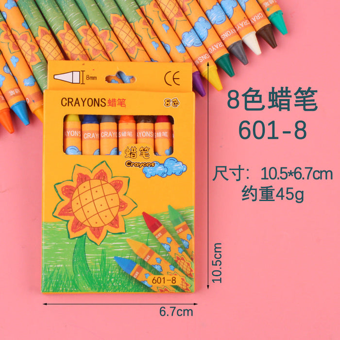 Wholesale colored cylindrical crayons JDC-BP-GSWL011 Ballpoint pen JoyasDeChina 8 color Wholesale Jewelry JoyasDeChina Joyas De China