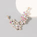 Wholesale colored diamond alloy glass diamond geometric earrings JDC-ES-JL015 Earrings JoyasDeChina AB color Wholesale Jewelry JoyasDeChina Joyas De China