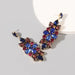 Wholesale colored diamond alloy glass diamond geometric earrings JDC-ES-JL015 Earrings JoyasDeChina blue Wholesale Jewelry JoyasDeChina Joyas De China