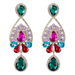 Wholesale colored diamond drop-shaped alloy earrings JDC-ES-JL052 Earrings JoyasDeChina Wholesale Jewelry JoyasDeChina Joyas De China