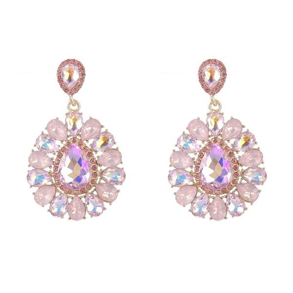 Wholesale colored diamond drop-shaped earrings alloy earrings JDC-ES-JL040 Earrings JoyasDeChina Wholesale Jewelry JoyasDeChina Joyas De China