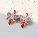 Wholesale colored diamond flower alloy earrings JDC-ES-JL009 Earrings JoyasDeChina Wholesale Jewelry JoyasDeChina Joyas De China