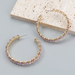 Wholesale colored diamond geometric alloy earrings JDC-ES-JL027 Earrings JoyasDeChina Wholesale Jewelry JoyasDeChina Joyas De China
