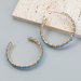 Wholesale colored diamond geometric alloy earrings JDC-ES-JL027 Earrings JoyasDeChina Wholesale Jewelry JoyasDeChina Joyas De China