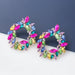 Wholesale colored diamond geometric alloy earrings JDC-ES-JL041 Earrings JoyasDeChina color Wholesale Jewelry JoyasDeChina Joyas De China