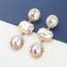 Wholesale colored diamond geometric alloy earrings JDC-ES-JL053 Earrings JoyasDeChina AB color Wholesale Jewelry JoyasDeChina Joyas De China
