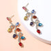 Wholesale colored diamond resin earrings JDC-ES-JQ215 Earrings 佳琪 Wholesale Jewelry JoyasDeChina Joyas De China