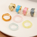 Bulk Jewelry Wholesale colored drops of oil irregular enamel index finger ring ring JDC-RS-e055 Wholesale factory from China YIWU China