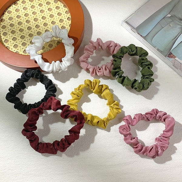 Bulk Jewelry Wholesale colored fabric velvet solid color large intestine hair bands JDC-HS-RXH007 Wholesale factory from China YIWU China