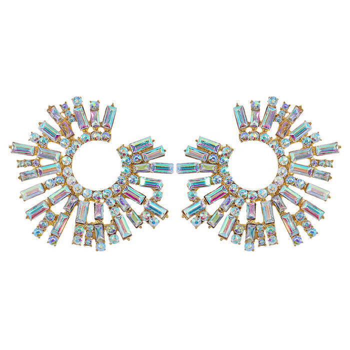 Wholesale colored gemstone alloy earrings JDC-ES-JQ152 Earrings JoyasDeChina Wholesale Jewelry JoyasDeChina Joyas De China