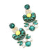 Wholesale Colored Glass Rhinestone Flower Pendant JDC-ES-MY169 Earrings 曼茵 Wholesale Jewelry JoyasDeChina Joyas De China