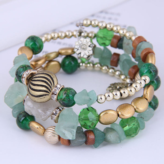 Wholesale colored gravel mixed alloy bracelet JDC-BT-WY102 Bracelet JoyasDeChina 4# Wholesale Jewelry JoyasDeChina Joyas De China