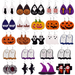 Bulk Jewelry Wholesale colored leather Halloween Cross Elf Pumpkin Big Earrings JDC-ES-ZL002 Wholesale factory from China YIWU China