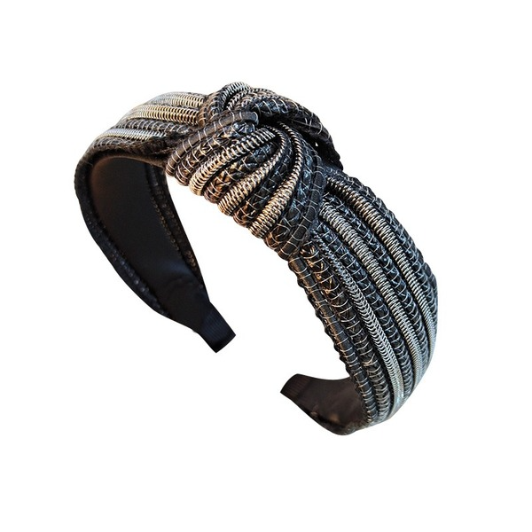 Bulk Jewelry Wholesale colored leather straw mats woven knotted hairband JDC-HD-RXCX001 Wholesale factory from China YIWU China