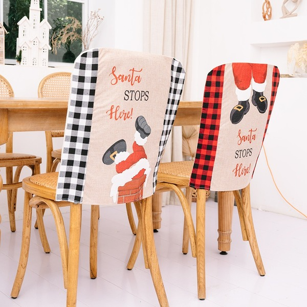 Bulk Jewelry Wholesale colored linen plaid chair set Christmas JDC-CS-HB021 Wholesale factory from China YIWU China