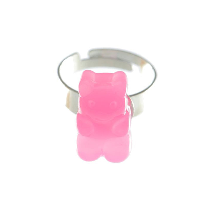 Bulk Jewelry Wholesale colored resin bear ring JDC-RS-e074 Wholesale factory from China YIWU China