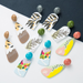 Bulk Jewelry Wholesale colored resin printed geometric earrings JDC-ES-GSJJ076 Wholesale factory from China YIWU China