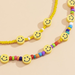Bulk Jewelry Wholesale colored rice beads colored smiley face rice bead necklace JDC-NE-KunJ036 Wholesale factory from China YIWU China