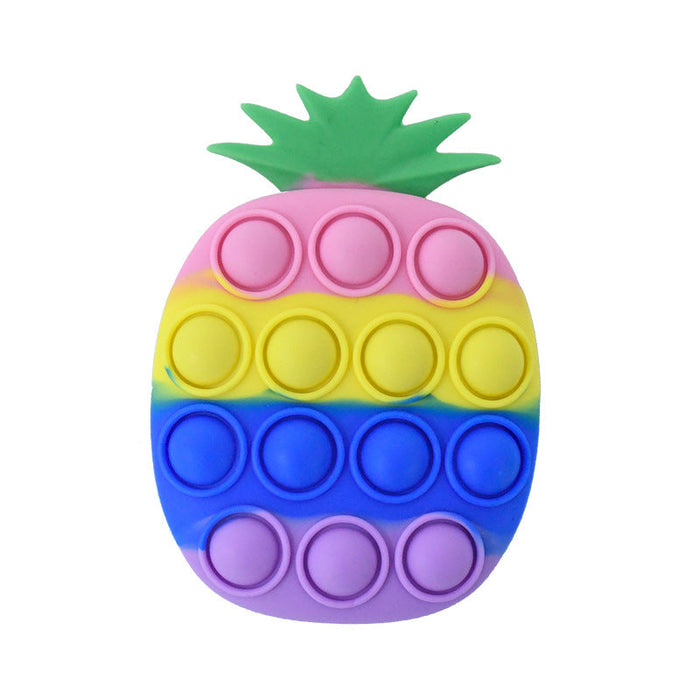 Wholesale colored silica gel pineapple Fidgets Toy JDC-FT-SZQL010 fidgets toy 潜乐 1 Wholesale Jewelry JoyasDeChina Joyas De China