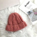 Wholesale colored wool knitted hats JDC-FH-NLS015 Fashionhat 倪罗诗 dark pink 55-60cm Wholesale Jewelry JoyasDeChina Joyas De China