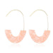 Wholesale colorful acrylic acetate plate earrings female u-shaped JDC-ES-D487 Earrings JoyasDeChina 01 pink 7513 Wholesale Jewelry JoyasDeChina Joyas De China