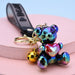 Wholesale colorful acrylic bear keychain JDC-KC-WS039 Keychains 围颂 Wholesale Jewelry JoyasDeChina Joyas De China