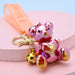 Wholesale colorful acrylic bear keychain JDC-KC-WS039 Keychains 围颂 Red Wholesale Jewelry JoyasDeChina Joyas De China