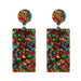 Wholesale colorful acrylic earrings JDC-ES-GSYN040 Earrings JoyasDeChina yellow Wholesale Jewelry JoyasDeChina Joyas De China