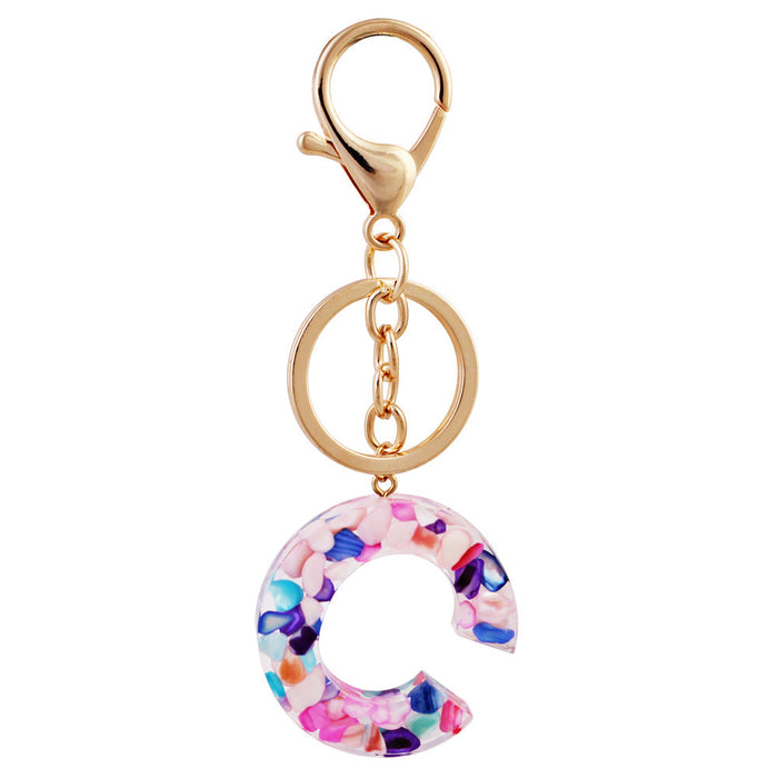 Wholesale colorful acrylic keychain JDC-KC-GSGL001 Keychains 谷力 C Wholesale Jewelry JoyasDeChina Joyas De China