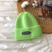 Wholesale colorful acrylic knitted hats JDC-FH-NLS004 Fashionhat 倪罗诗 green 55-60cm Wholesale Jewelry JoyasDeChina Joyas De China