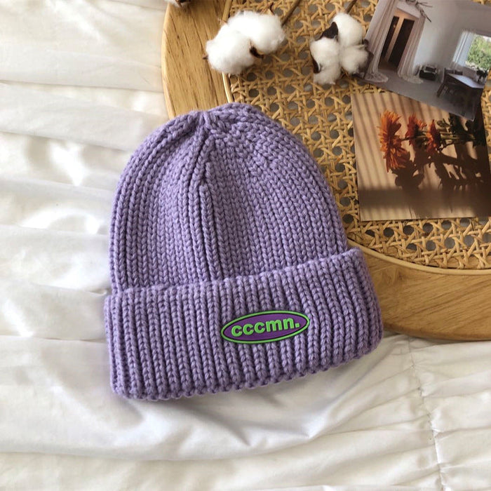Wholesale colorful acrylic knitted hats JDC-FH-NLS004 Fashionhat 倪罗诗 purple 55-60cm Wholesale Jewelry JoyasDeChina Joyas De China