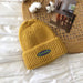 Wholesale colorful acrylic knitted hats JDC-FH-NLS004 Fashionhat 倪罗诗 yellow 55-60cm Wholesale Jewelry JoyasDeChina Joyas De China