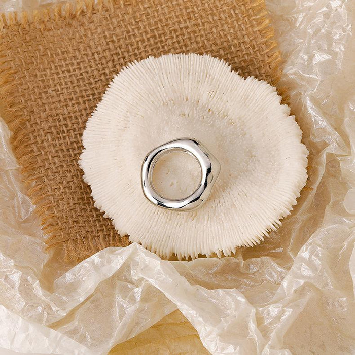 Bulk Jewelry Wholesale colorful acrylic polygonal texture ring JDC-RS-RXMS005 Wholesale factory from China YIWU China