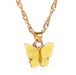 Bulk Jewelry Wholesale colorful alloy butterfly necklaces JDC-NE-sf010 Wholesale factory from China YIWU China