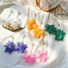 Wholesale colorful alloy lotus earrings JDC-ES-RL015 Earrings JoyasDeChina Wholesale Jewelry JoyasDeChina Joyas De China