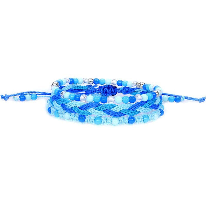 Wholesale colorful bead bracelet waterproof wax thread braided bracelet three-piece set JDC-BT-Yiye010 Bracelet 益烨 Wholesale Jewelry JoyasDeChina Joyas De China