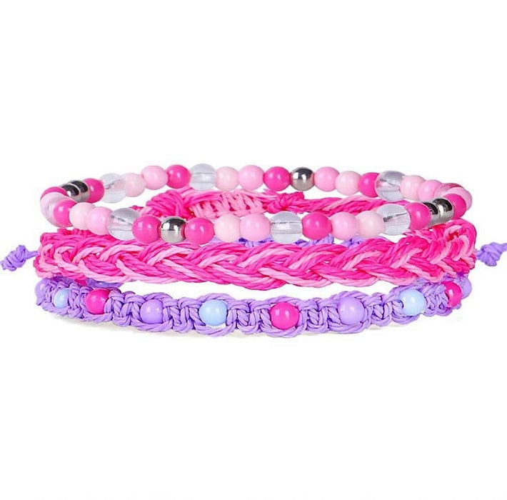 Wholesale colorful bead bracelet waterproof wax thread braided bracelet three-piece set JDC-BT-Yiye010 Bracelet 益烨 Wholesale Jewelry JoyasDeChina Joyas De China