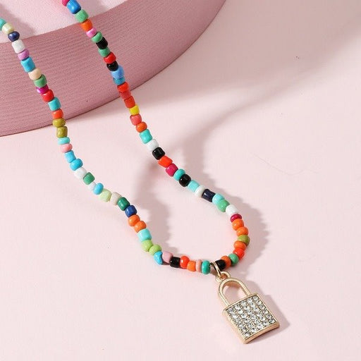 Wholesale colorful bead necklaces JDC-NE-A103 Necklaces 妙雅 Wholesale Jewelry JoyasDeChina Joyas De China