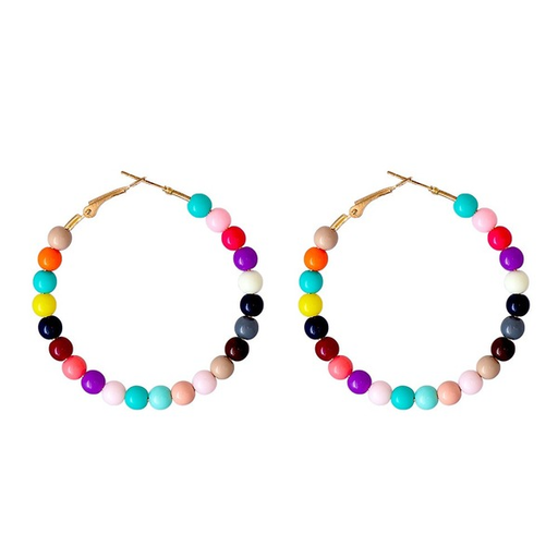 Wholesale colorful beads alloy earrings JDC-ES-JR002 Earrings JoyasDeChina Wholesale Jewelry JoyasDeChina Joyas De China