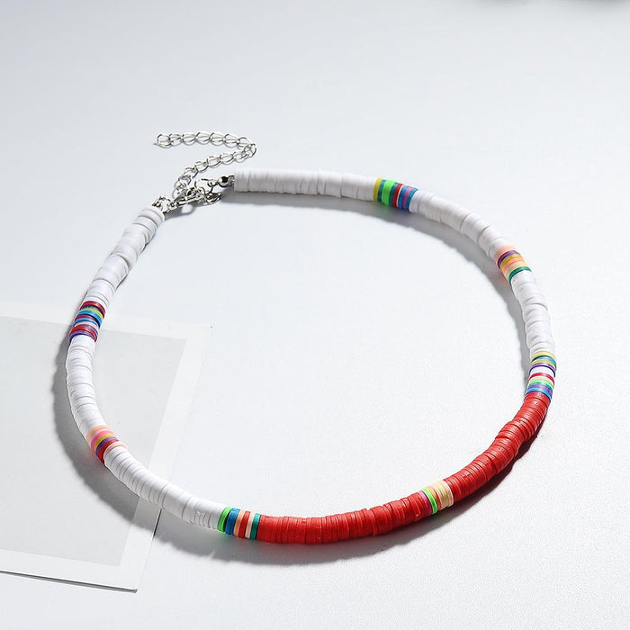 Bulk Jewelry Wholesale colorful Bohemian clay necklace JDC-NE-D677 Wholesale factory from China YIWU China