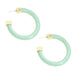 Wholesale colorful C-shaped resin earrings JDC-ES-V230 Earrings JoyasDeChina green Wholesale Jewelry JoyasDeChina Joyas De China