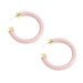 Wholesale colorful C-shaped resin earrings JDC-ES-V230 Earrings JoyasDeChina pink Wholesale Jewelry JoyasDeChina Joyas De China