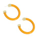 Wholesale colorful C-shaped resin earrings JDC-ES-V230 Earrings JoyasDeChina yellow Wholesale Jewelry JoyasDeChina Joyas De China
