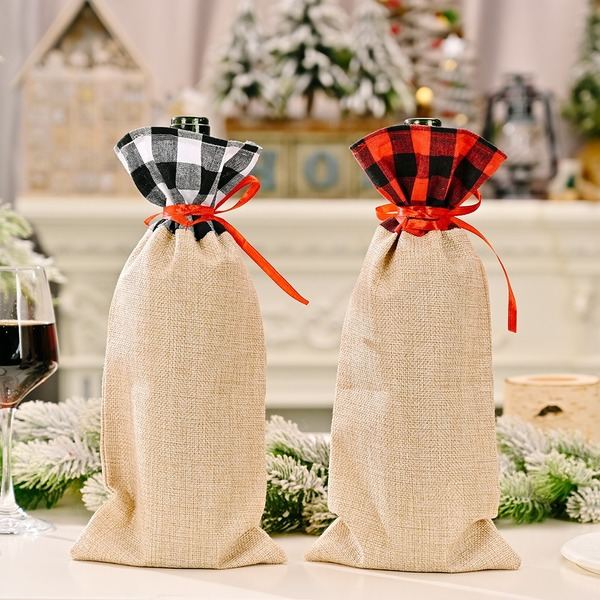 Bulk Jewelry Wholesale colorful cloth Christmas champagne bottle bag JDC-CS-HB009 Wholesale factory from China YIWU China