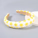 Wholesale colorful cloth flower wide-brim sponge headband JDC-HD-JL015 Headband JoyasDeChina yellow Wholesale Jewelry JoyasDeChina Joyas De China