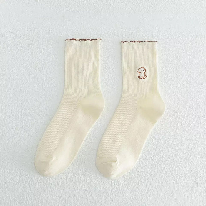 Wholesale colorful cotton socks JDC-SK-GSHYJ002 Sock JoyasDeChina white one size Wholesale Jewelry JoyasDeChina Joyas De China
