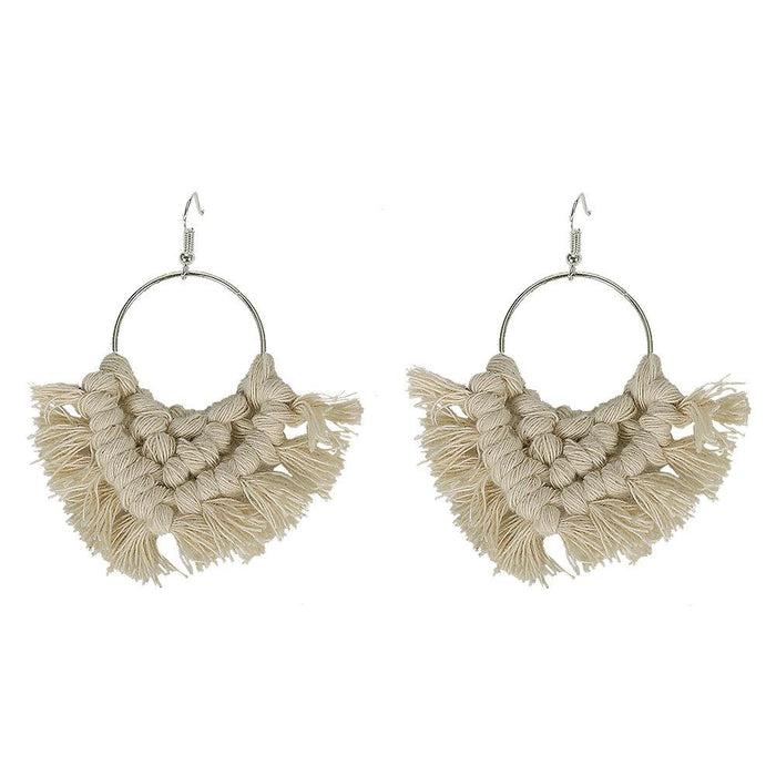 Bulk Jewelry Wholesale colorful cotton tassel earrings JDC-ES-V18 Wholesale factory from China YIWU China