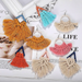 Bulk Jewelry Wholesale colorful cotton thread bohemian cotton thread multi-layer tassel earrings JDC-ES-V103 Wholesale factory from China YIWU China